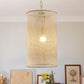 1-Light Wooden Beads Farmhouse Beige Dry Rated Island Pendant Lighting